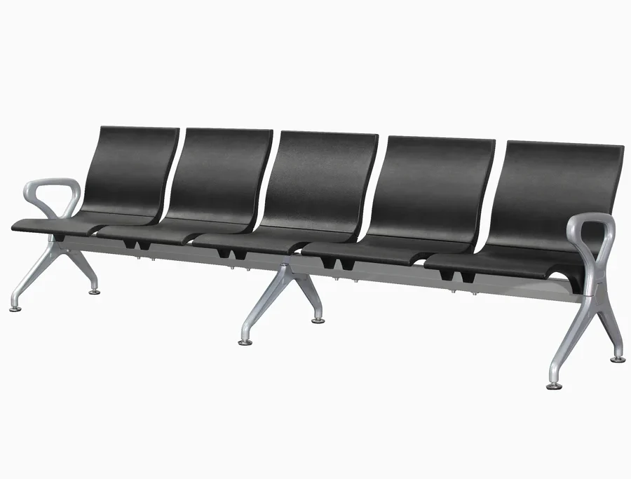 Polyurethane 5 Seater Public Seat